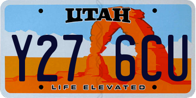 UT license plate Y276CU