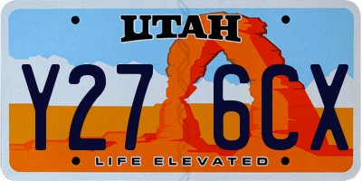 UT license plate Y276CX