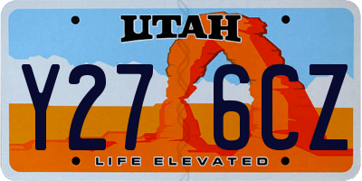 UT license plate Y276CZ