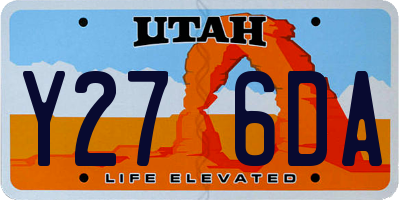 UT license plate Y276DA