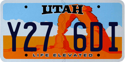 UT license plate Y276DI
