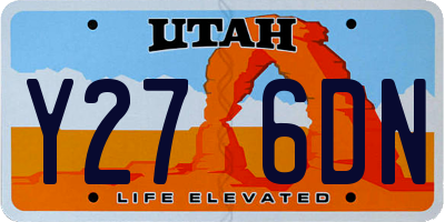 UT license plate Y276DN