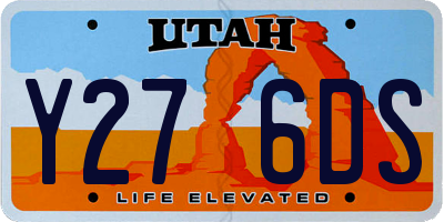 UT license plate Y276DS