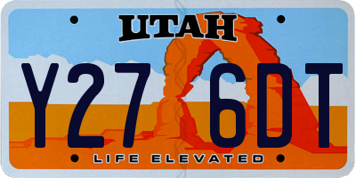 UT license plate Y276DT
