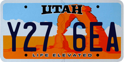 UT license plate Y276EA