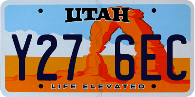 UT license plate Y276EC