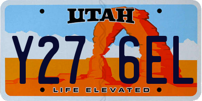 UT license plate Y276EL