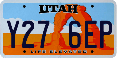 UT license plate Y276EP