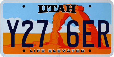 UT license plate Y276ER