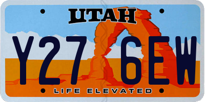 UT license plate Y276EW
