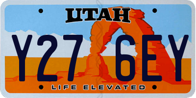 UT license plate Y276EY