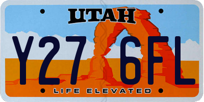 UT license plate Y276FL