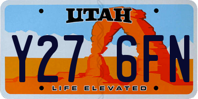 UT license plate Y276FN