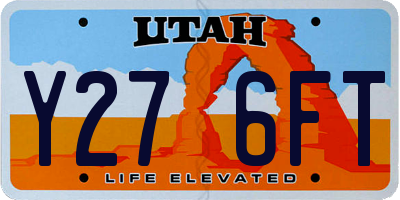 UT license plate Y276FT