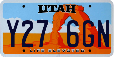 UT license plate Y276GN