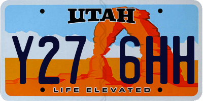 UT license plate Y276HH