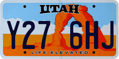 UT license plate Y276HJ