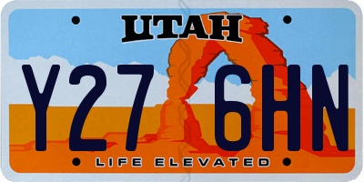 UT license plate Y276HN