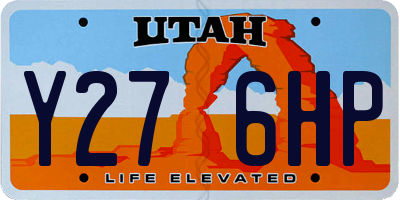 UT license plate Y276HP