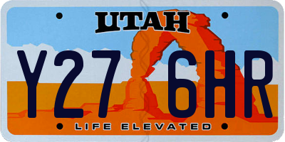 UT license plate Y276HR
