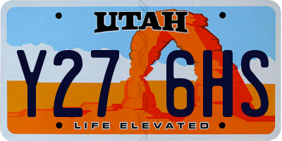 UT license plate Y276HS