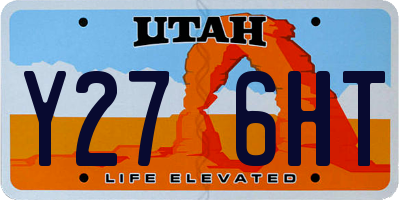 UT license plate Y276HT