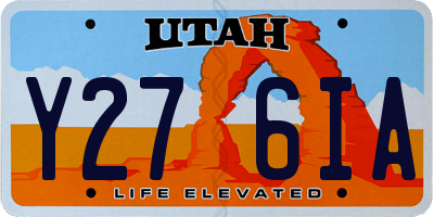 UT license plate Y276IA