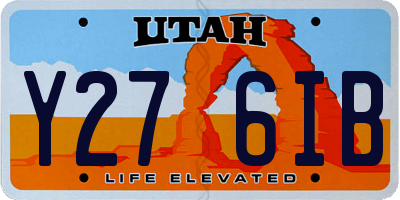 UT license plate Y276IB