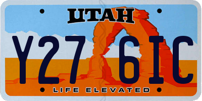 UT license plate Y276IC