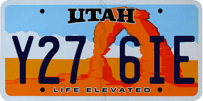 UT license plate Y276IE