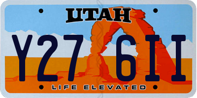 UT license plate Y276II
