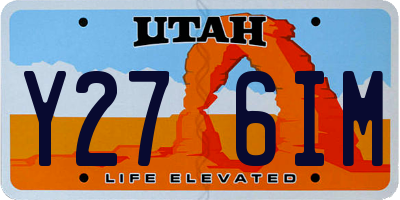 UT license plate Y276IM