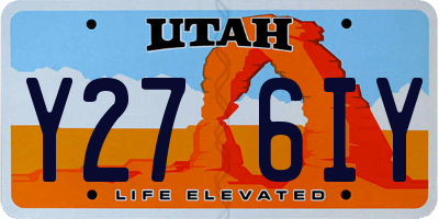 UT license plate Y276IY