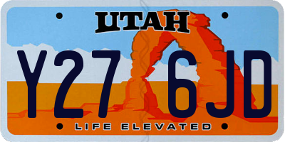 UT license plate Y276JD