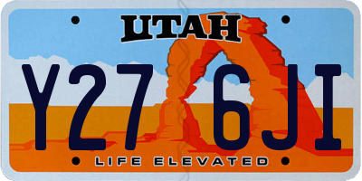 UT license plate Y276JI
