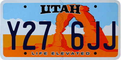UT license plate Y276JJ