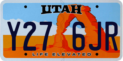 UT license plate Y276JR