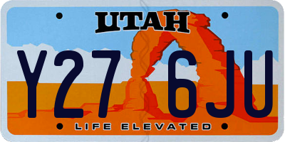 UT license plate Y276JU