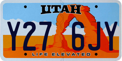 UT license plate Y276JY