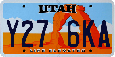 UT license plate Y276KA