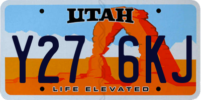 UT license plate Y276KJ