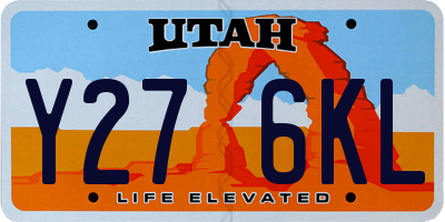 UT license plate Y276KL