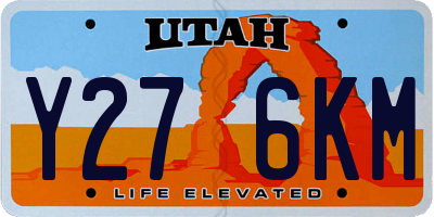 UT license plate Y276KM