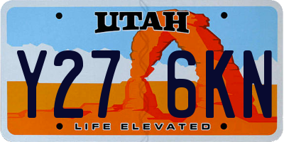 UT license plate Y276KN