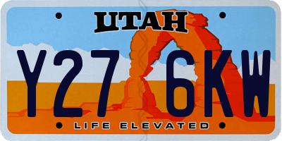 UT license plate Y276KW