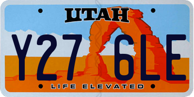 UT license plate Y276LE