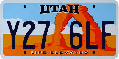 UT license plate Y276LF