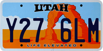 UT license plate Y276LM