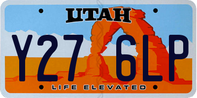 UT license plate Y276LP