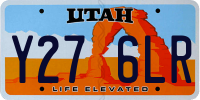 UT license plate Y276LR